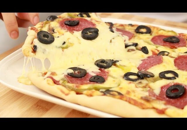 receta de pizza americana