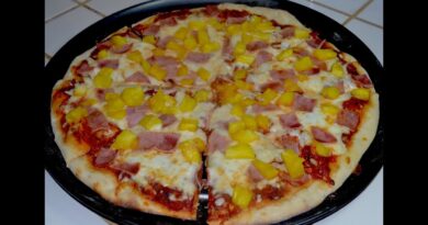receta de pizza hawaiana