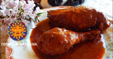 receta de pollo enchilado