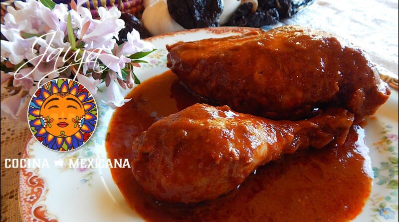receta de pollo enchilado