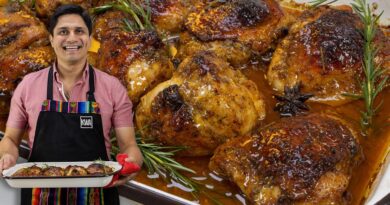 receta de pollo navideño
