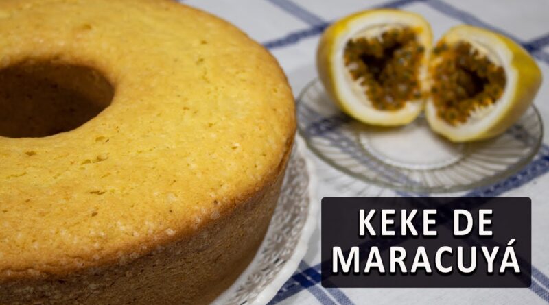 receta de queque de maracuya