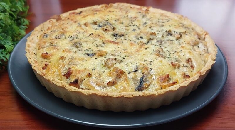 receta de quiche de pollo