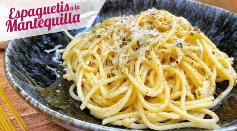 receta de tallarines con mantequilla