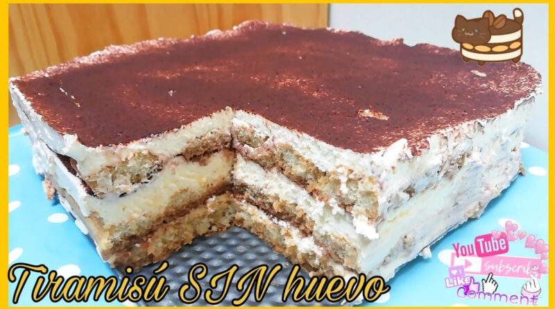 receta de tiramisu sin huevo