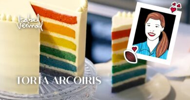receta de torta arco iris