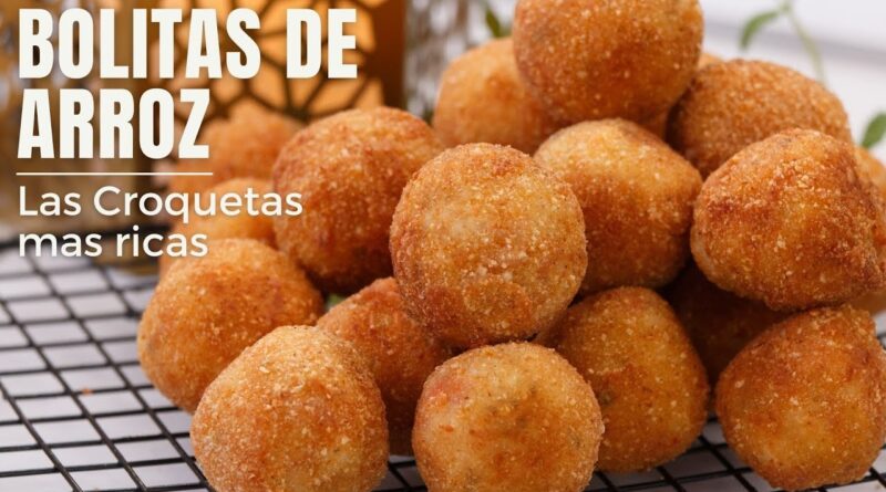 receta de bolitas de arroz