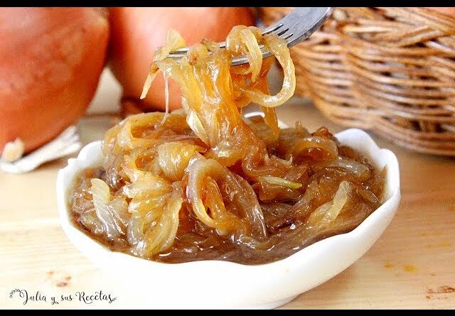 receta de cebolla caramelizada
