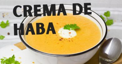 receta de crema de habas