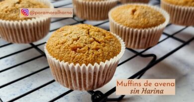 receta de cupcakes de avena
