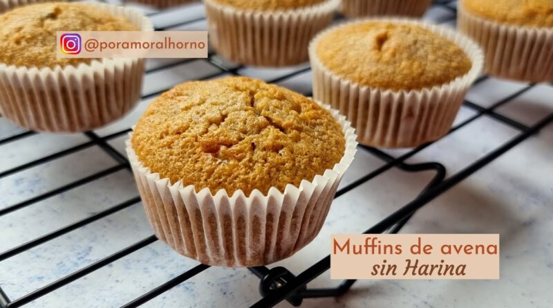 receta de cupcakes de avena