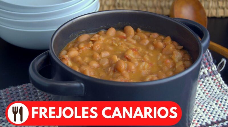 receta de frejol canario