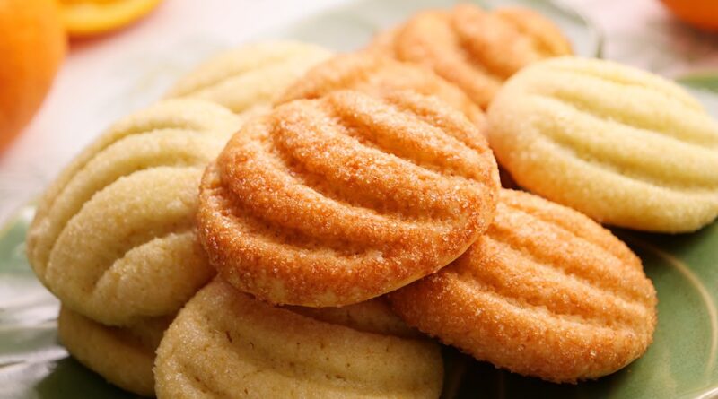 receta de galletas de naranja
