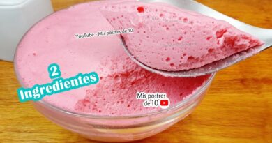 receta de gelatina espumosa