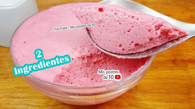 receta de gelatina espumosa