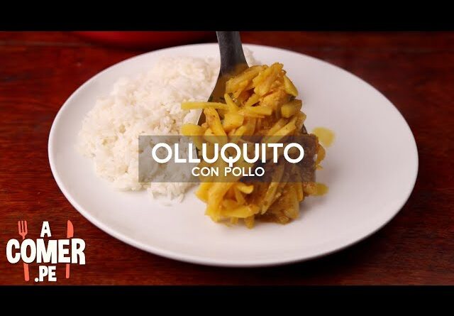 receta de olluquito con pollo