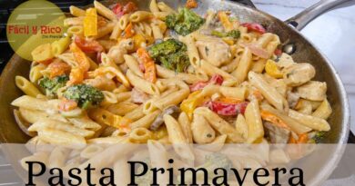 receta de pasta primavera