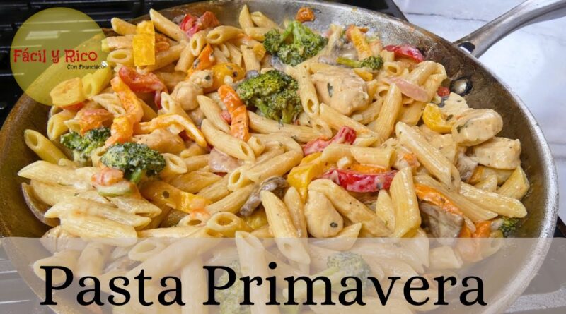 receta de pasta primavera