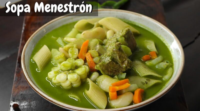 receta de sopa de menestron