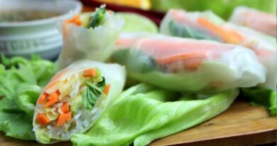 receta de spring rolls vegetarianos