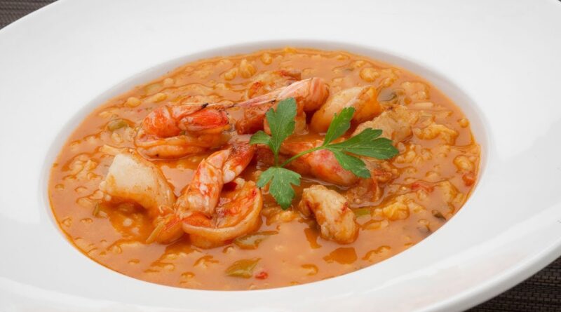 receta de arroz con langostinos