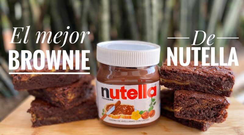 receta de brownies de nutella