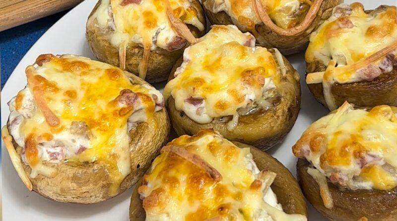 receta de champiñones rellenos