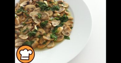 receta de champiñones salteados