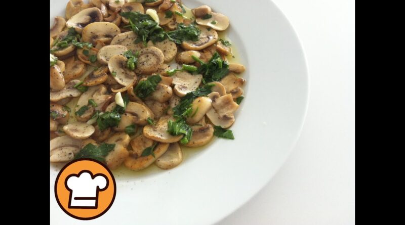 receta de champiñones salteados