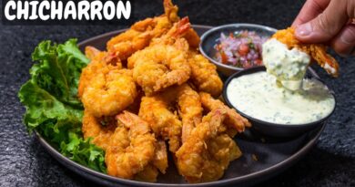 receta de chicharron de camarones