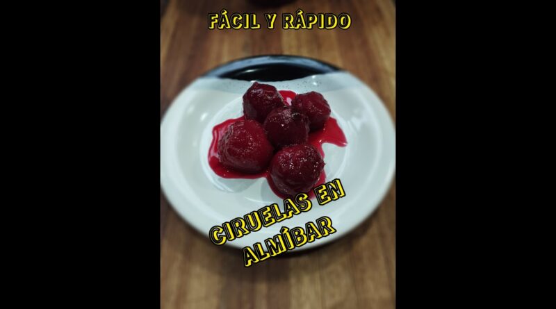 receta de ciruelas en almibar