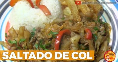 receta de col saltada