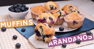 receta de cupcakes de arandanos