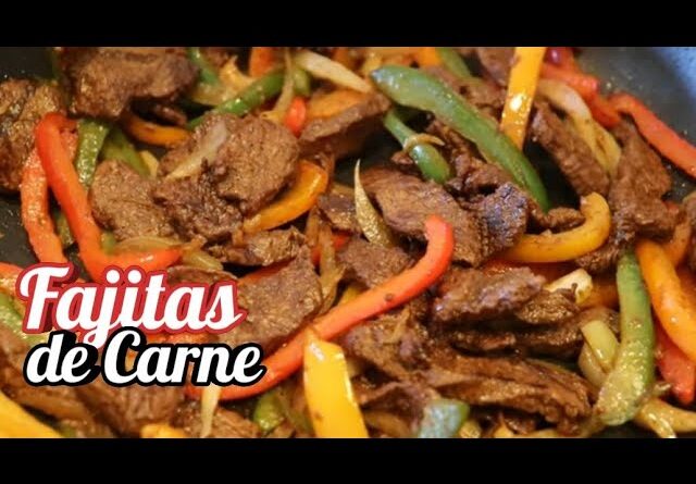 receta de fajitas de res