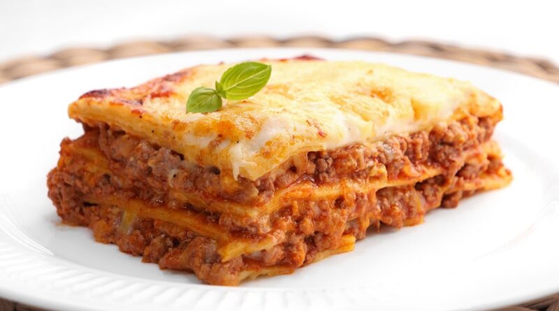 receta de lasaña con bechamel