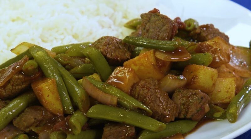 receta de saltado de vainita