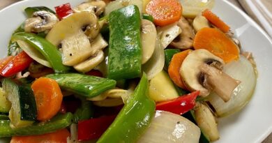receta de saltado de verduras
