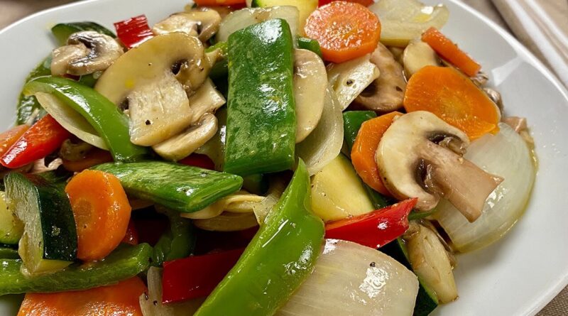 receta de saltado de verduras