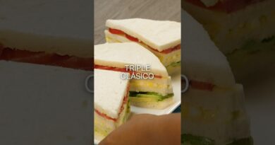 receta de sandwich triple