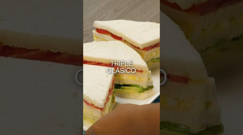 receta de sandwich triple