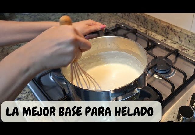 receta de base de helado