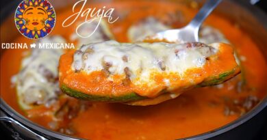 receta de calabacitas rellenas