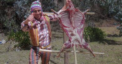 receta de carnero al palo