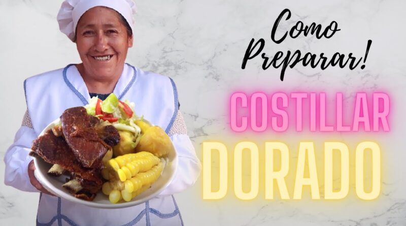 receta de costillar dorado