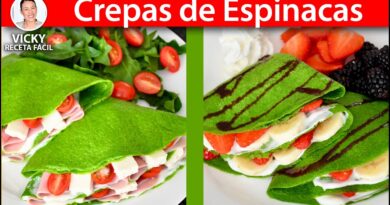 receta de crepes de espinaca