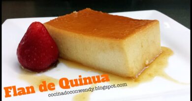receta de flan de quinua