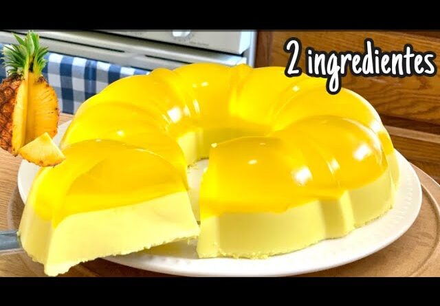 receta de gelatina de piña