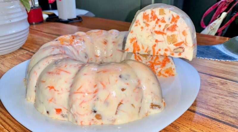 receta de gelatina de zanahoria