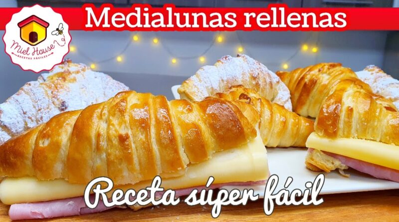 receta de medialunas rellenas