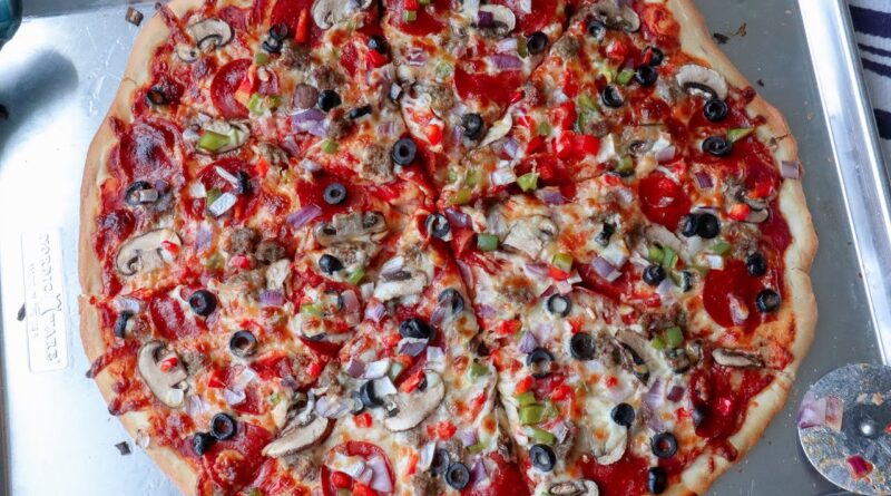 receta de pizza suprema